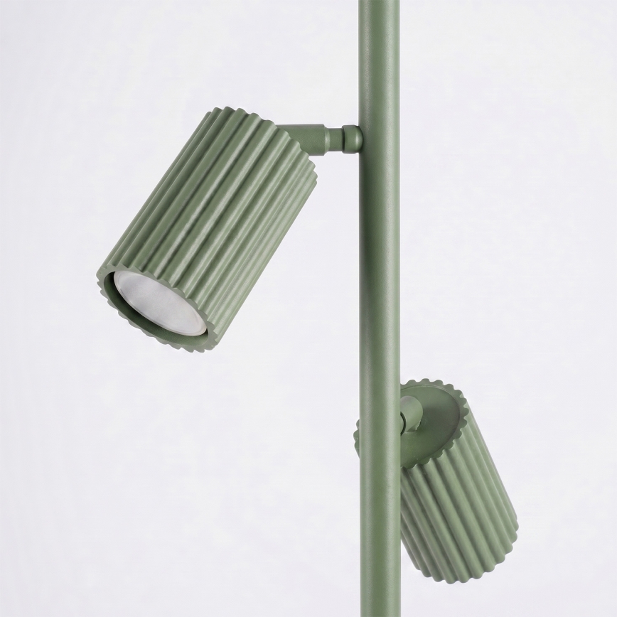 Stojacia lampa KARBON 3xGU10/10W/230V zelená