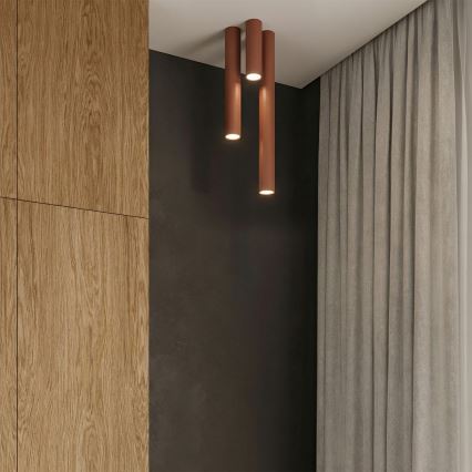 Bodové svietidlo LAGOS 1xGU10/10W/230V 10 cm hnedé
