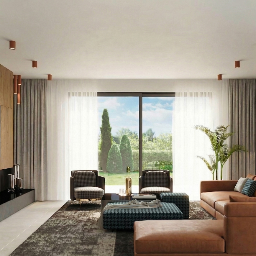 Bodové svietidlo LAGOS 1xGU10/10W/230V 20 cm hnedé
