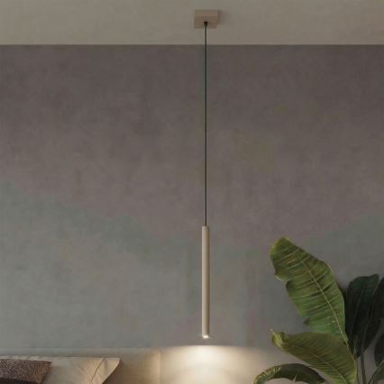 Závesné svietidlo na lanku PASTELO 1xG9/8W/230V taupe