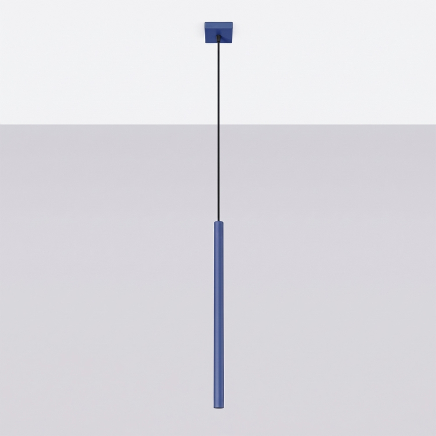 Luster na lanku PASTELO 1xG9/8W/230V modrá