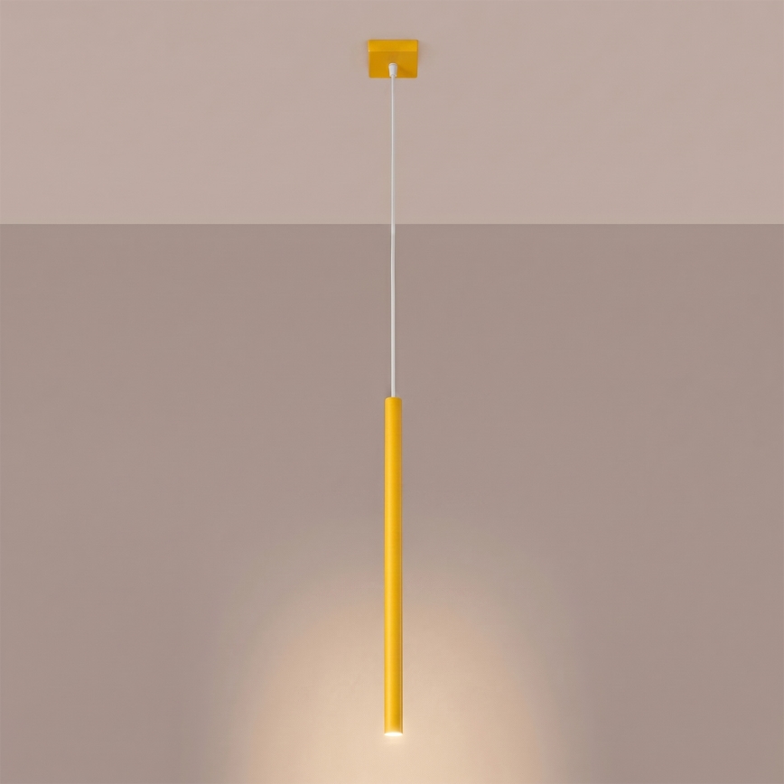 Luster na lanku PASTELO 1xG9/8W/230V žltý
