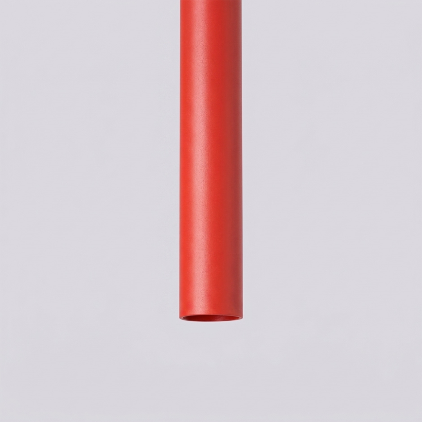 Luster na lanku PASTELO 1xG9/8W/230V červený