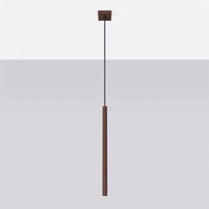 Závesný luster PASTELO 1xG9/8W/230V hnedý