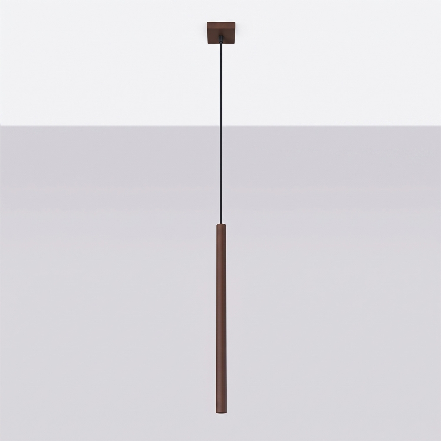 Závesný luster PASTELO 1xG9/8W/230V hnedý