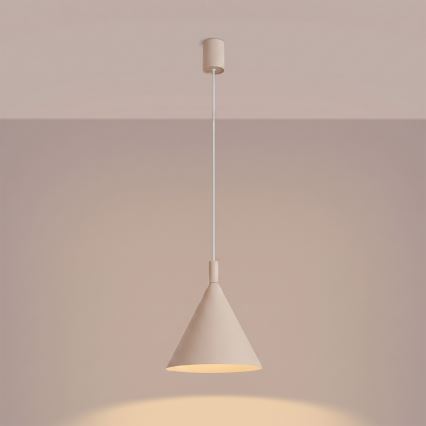 Luster na lanku NOX 1xE27/15W/230V krémový