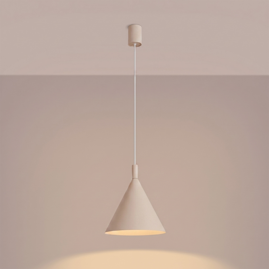 Luster na lanku NOX 1xE27/15W/230V krémový