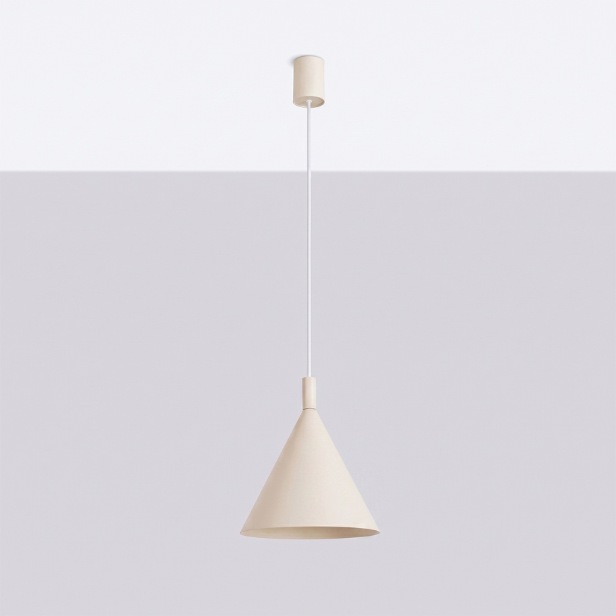 Luster na lanku NOX 1xE27/15W/230V krémový