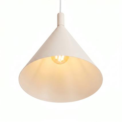 Luster na lanku NOX 1xE27/15W/230V krémový