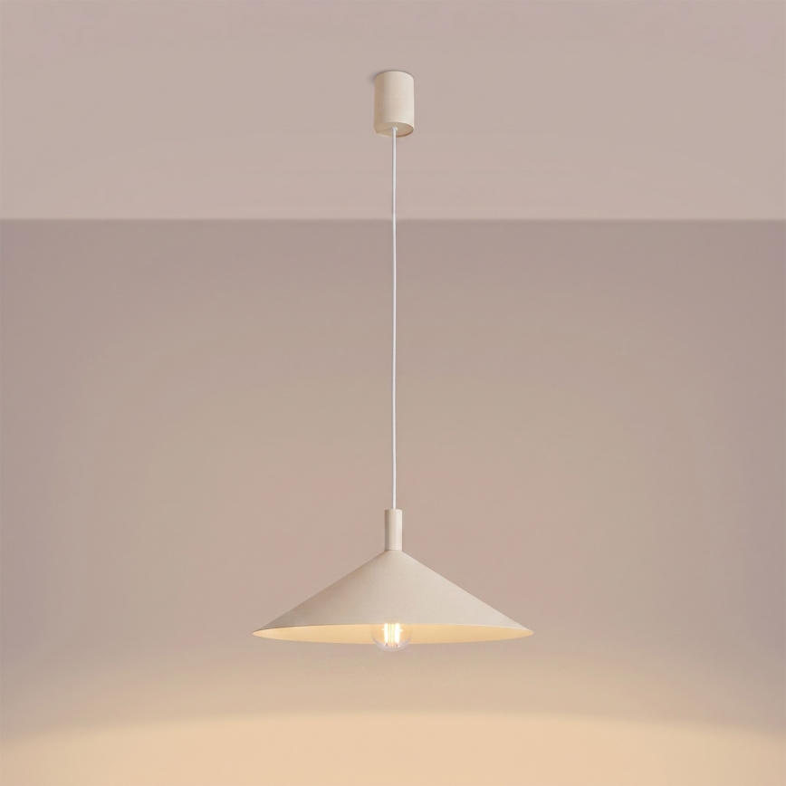 Luster na lanku NOX 1xE27/15W/230V krémový