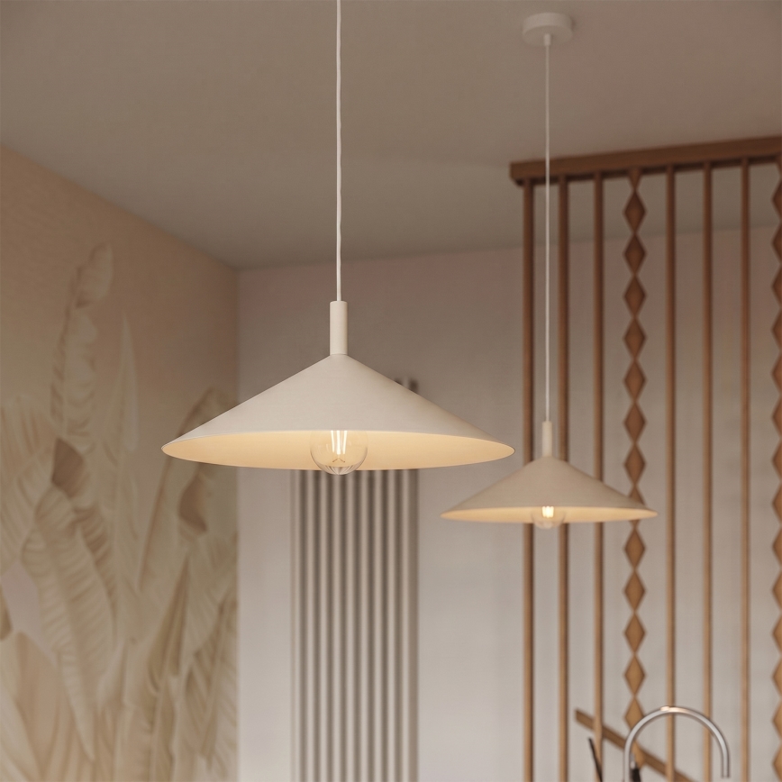 Luster na lanku NOX 1xE27/15W/230V krémový