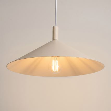 Luster na lanku NOX 1xE27/15W/230V krémový