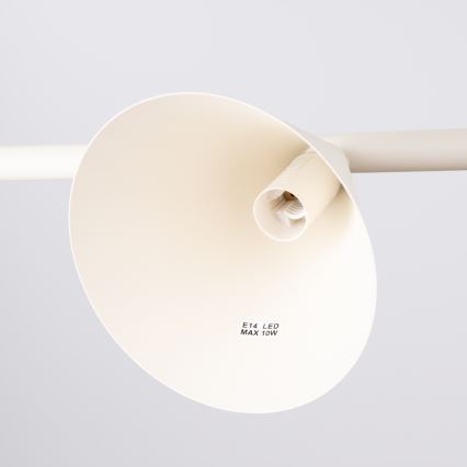 Závesný luster NOX 4xE14/10W/230V krémový