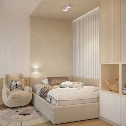 Nástenné svietidlo AURA 1xGX53/10W/230V biela