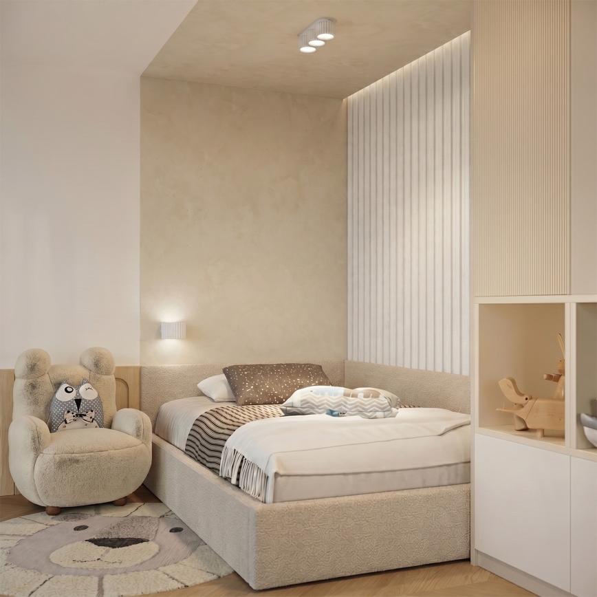 Nástenné svietidlo AURA 1xGX53/10W/230V biela