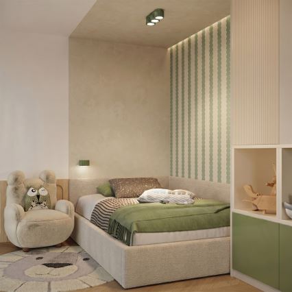 Nástenné svietidlo AURA 1xGX53/10W/230V zelené