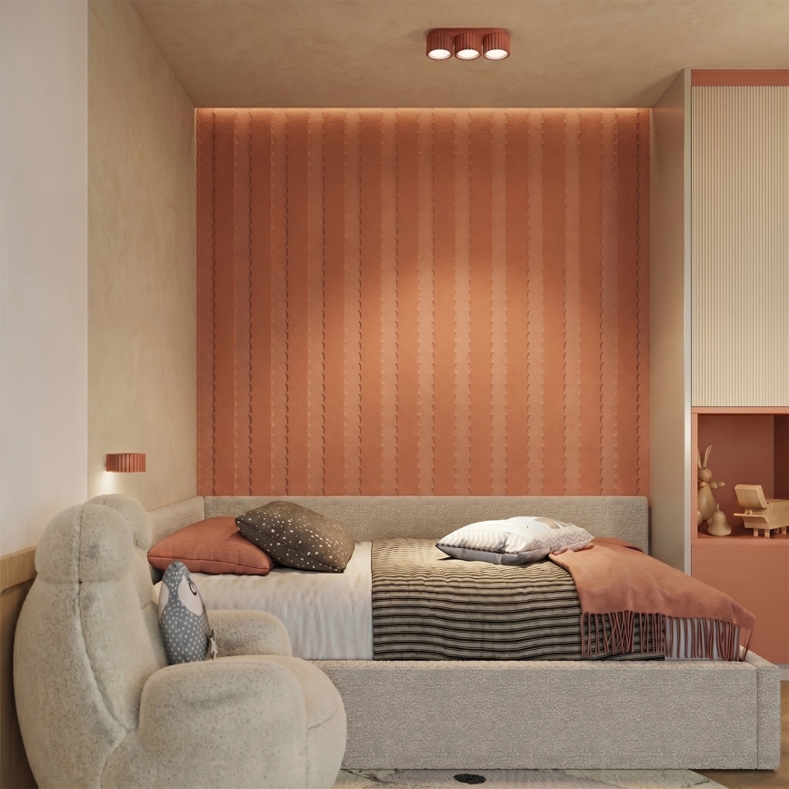 Nástenné svietidlo AURA 1xGX53/10W/230V oranžové