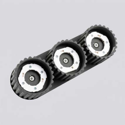 Bodové svietidlo AURA 3xGX53/10W/230V čierna