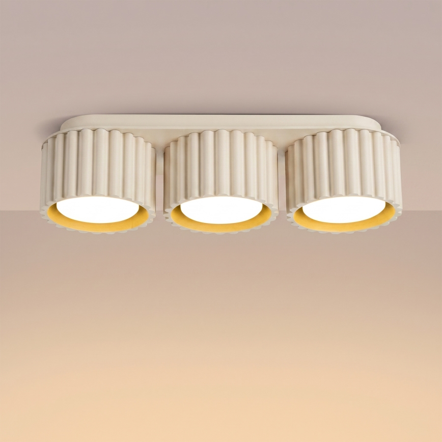 Bodové svietidlo AURA 3xGX53/10W/230V krémové