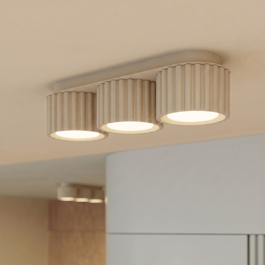 Bodové svietidlo AURA 3xGX53/10W/230V krémové