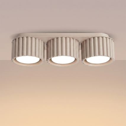 Bodové svietidlo AURA 3xGX53/10W/230V taupe