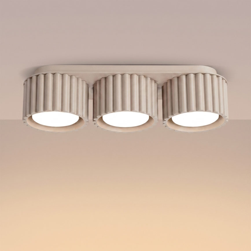 Bodové svietidlo AURA 3xGX53/10W/230V taupe