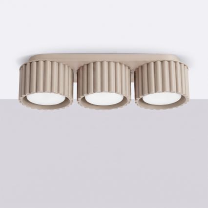 Bodové svietidlo AURA 3xGX53/10W/230V taupe