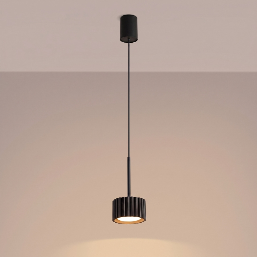 Luster na lanku AURA 1xGX53/10W/230V čierna