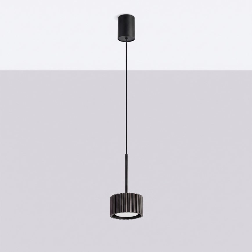 Luster na lanku AURA 1xGX53/10W/230V čierna