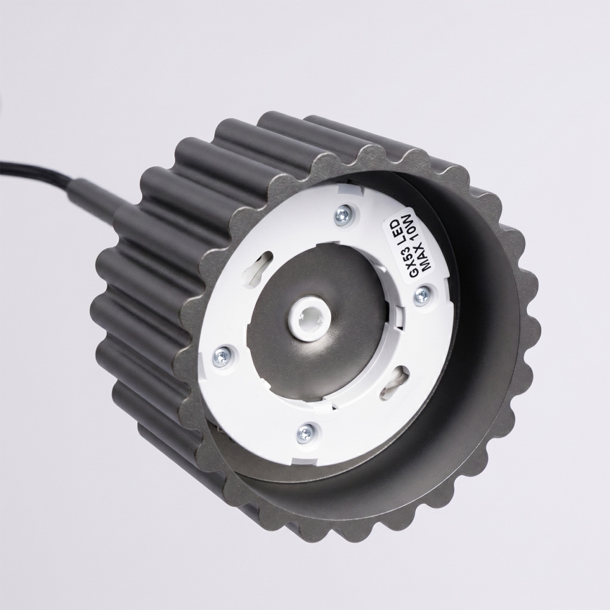 Luster na lanku AURA 1xGX53/10W/230V čierna