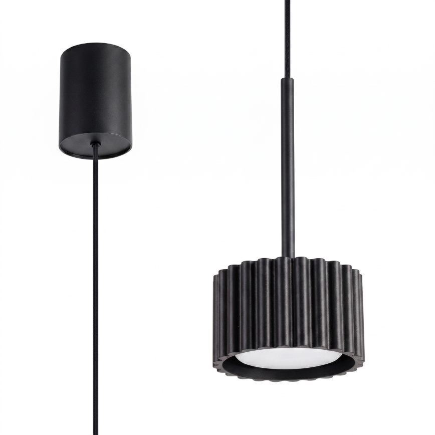 Luster na lanku AURA 1xGX53/10W/230V čierna