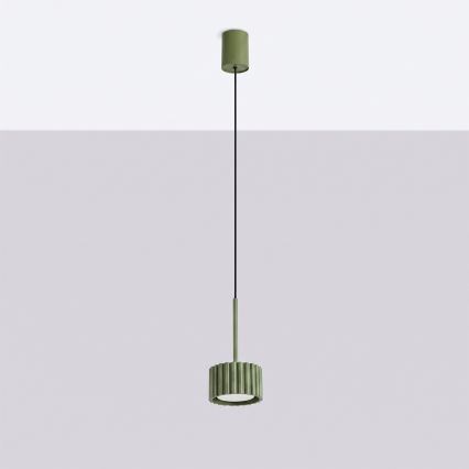 Závesný luster AURA na lanku 1xGX53/10W/230V zelený