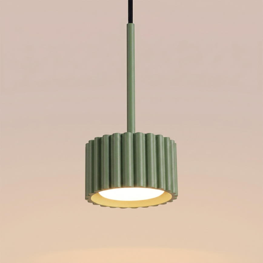 Závesný luster AURA na lanku 1xGX53/10W/230V zelený