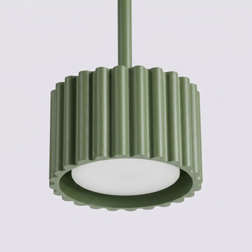 Závesný luster AURA na lanku 1xGX53/10W/230V zelený