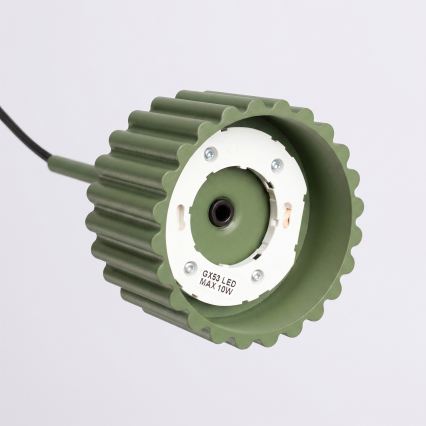 Závesný luster AURA na lanku 1xGX53/10W/230V zelený