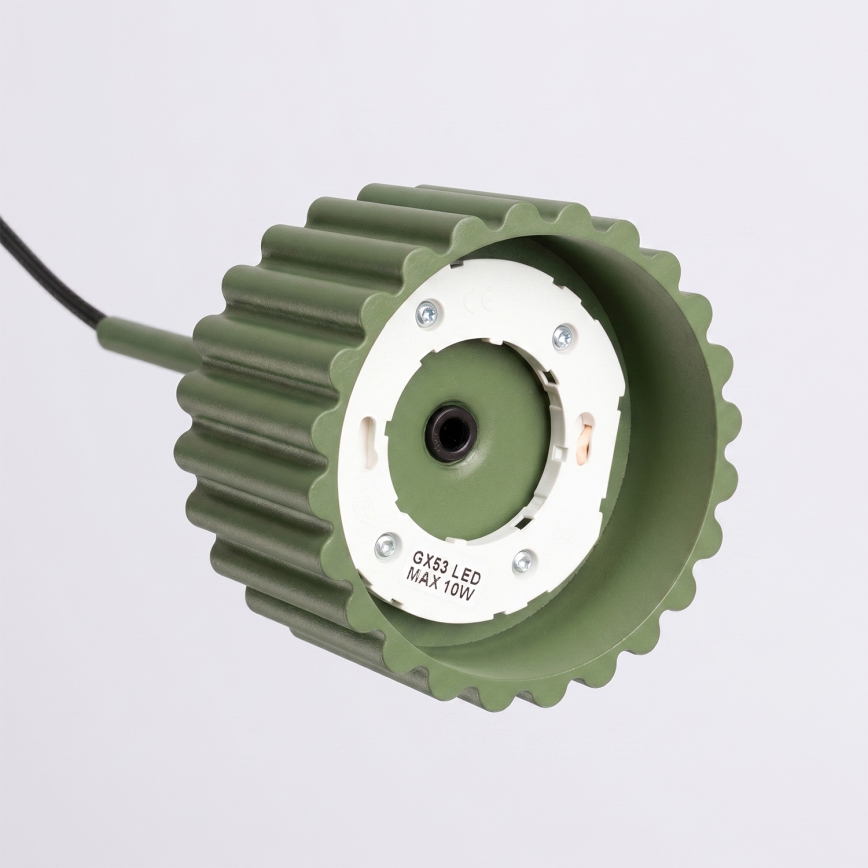 Závesný luster AURA na lanku 1xGX53/10W/230V zelený