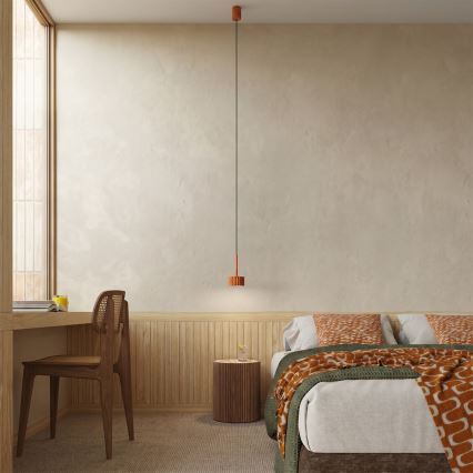 Luster na lanku AURA 1xGX53/10W/230V červený