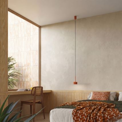 Luster na lanku AURA 1xGX53/10W/230V červený