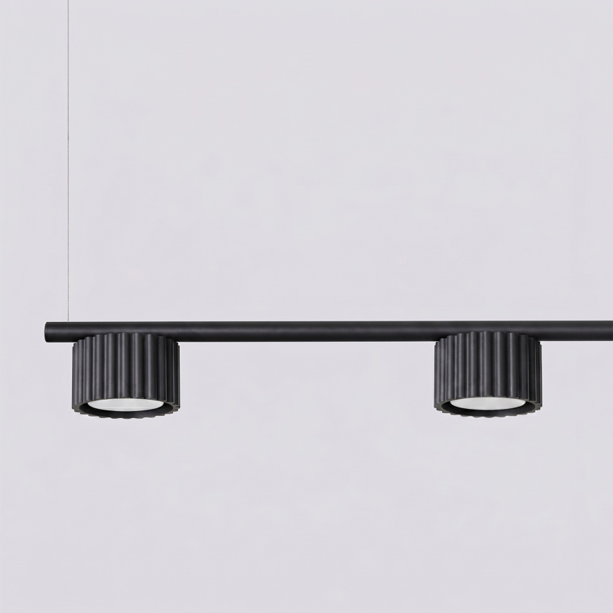 Luster na lanku AURA 4xGX53/10W/230V čierny