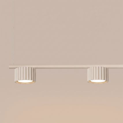 Závesný luster AURA na lanku 4xGX53/10W/230V krémový