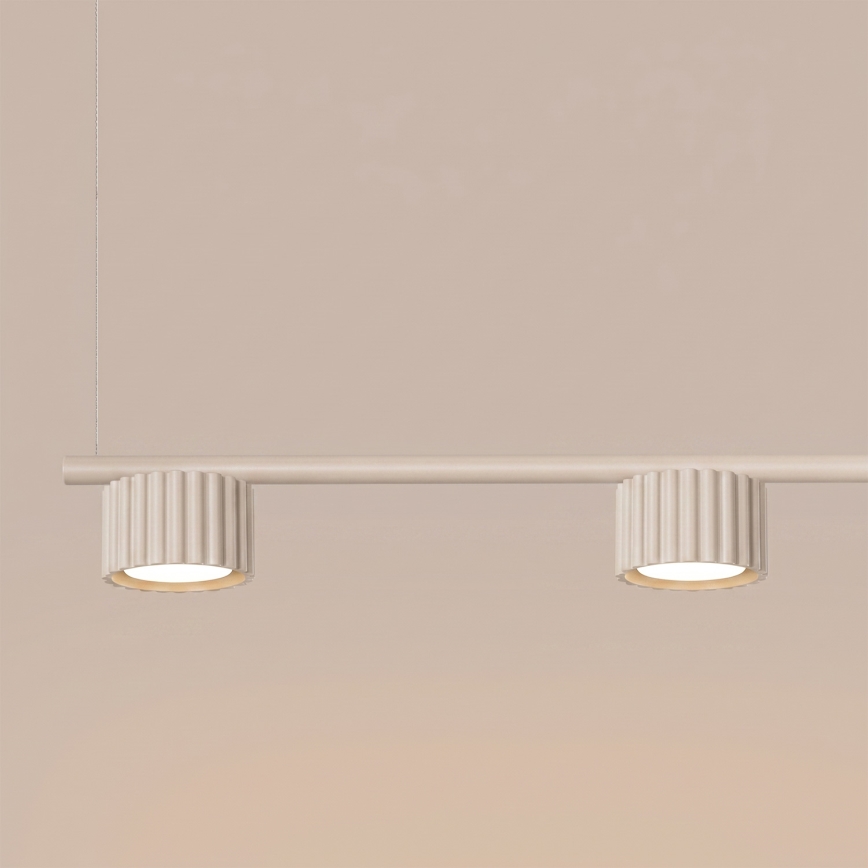 Závesný luster AURA na lanku 4xGX53/10W/230V krémový