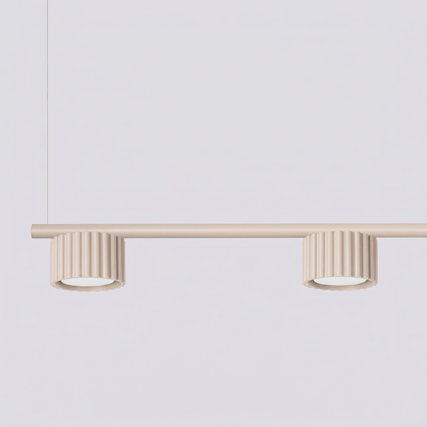 Závesný luster AURA na lanku 4xGX53/10W/230V krémový