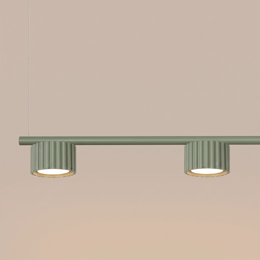 Luster na lanku AURA 4xGX53/10W/230V zelený