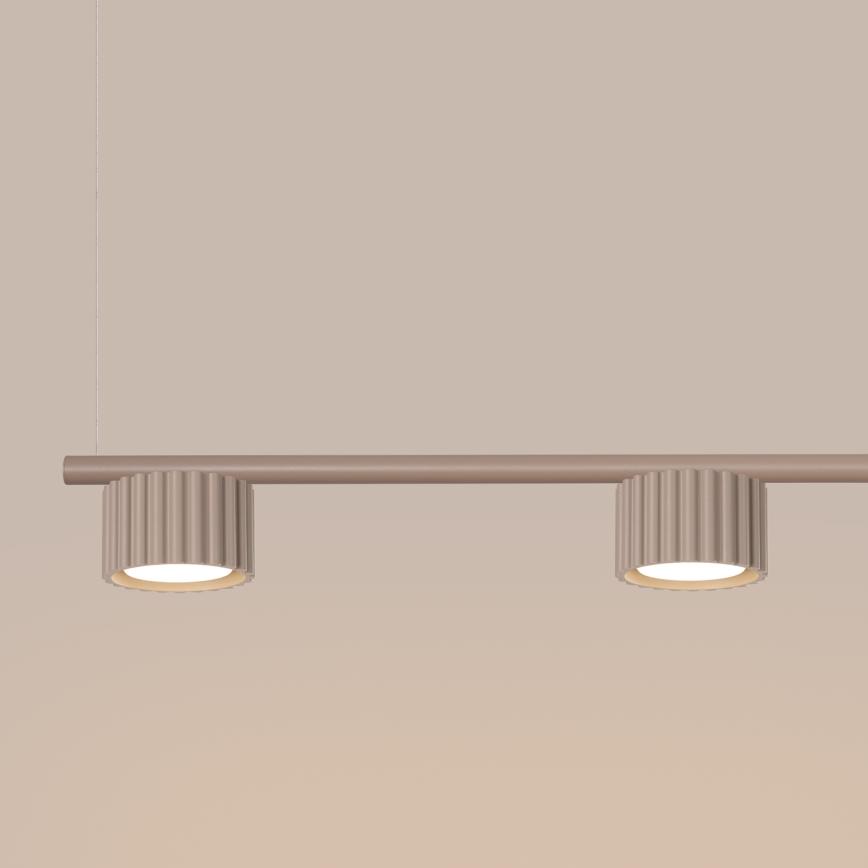Závesný luster na lankách AURA 4xGX53/10W/230V taupe