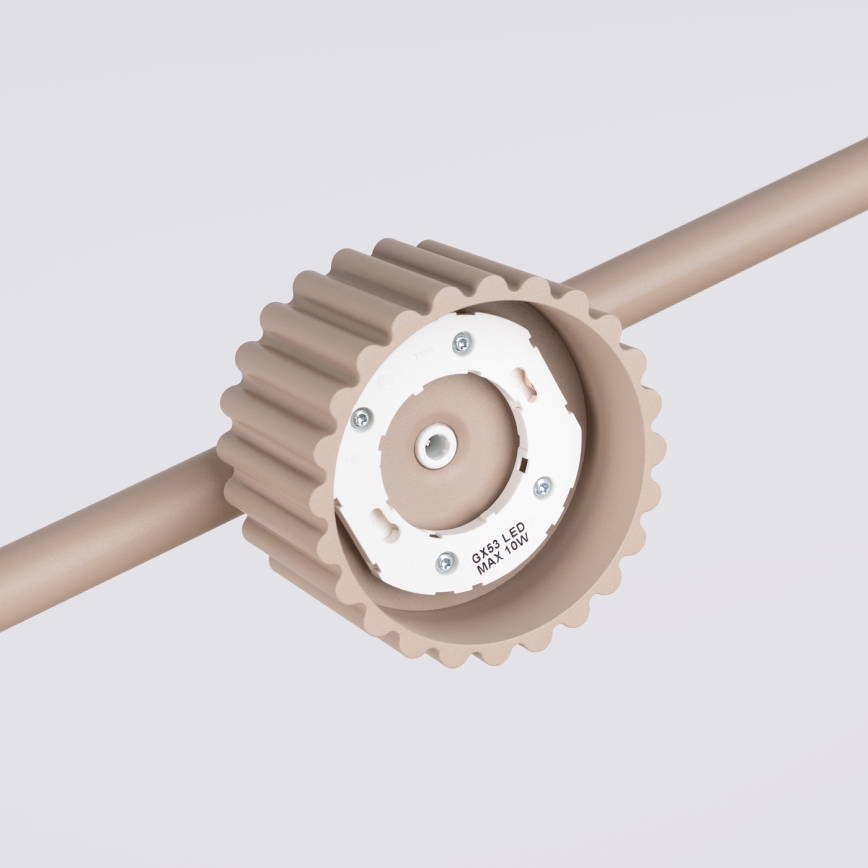 Závesný luster na lankách AURA 4xGX53/10W/230V taupe