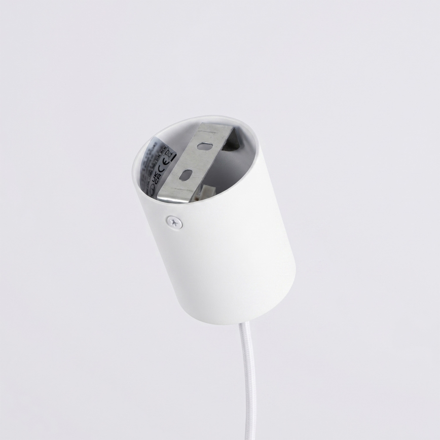 Luster na lanku KARBON 4xGU10/10W/230V biely