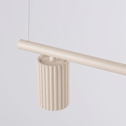 Luster na lanku KARBON 4xGU10/10W/230V krémový