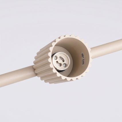 Luster na lanku KARBON 4xGU10/10W/230V krémový