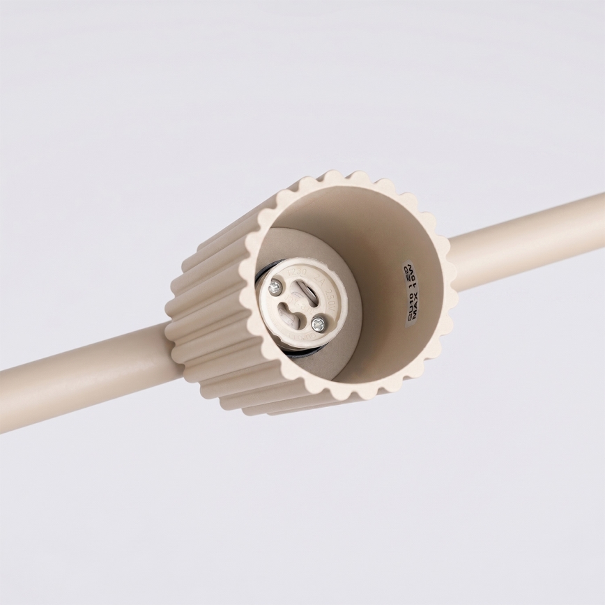 Luster na lanku KARBON 4xGU10/10W/230V krémový