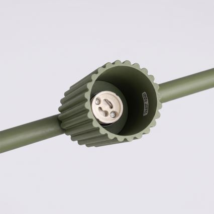 Závesný luster na lanku KARBON 4xGU10/10W/230V zelený